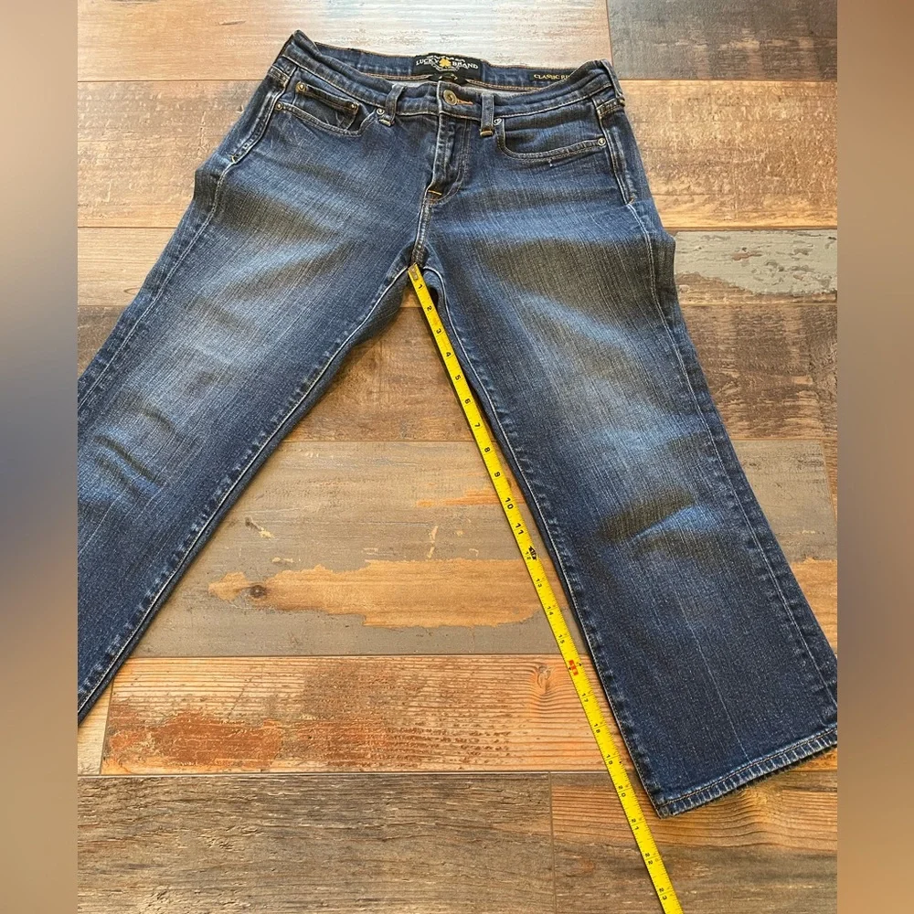Lucky Brand Danville Classic Rider Crop Capri Jeans 4 - Picture 7 of 9